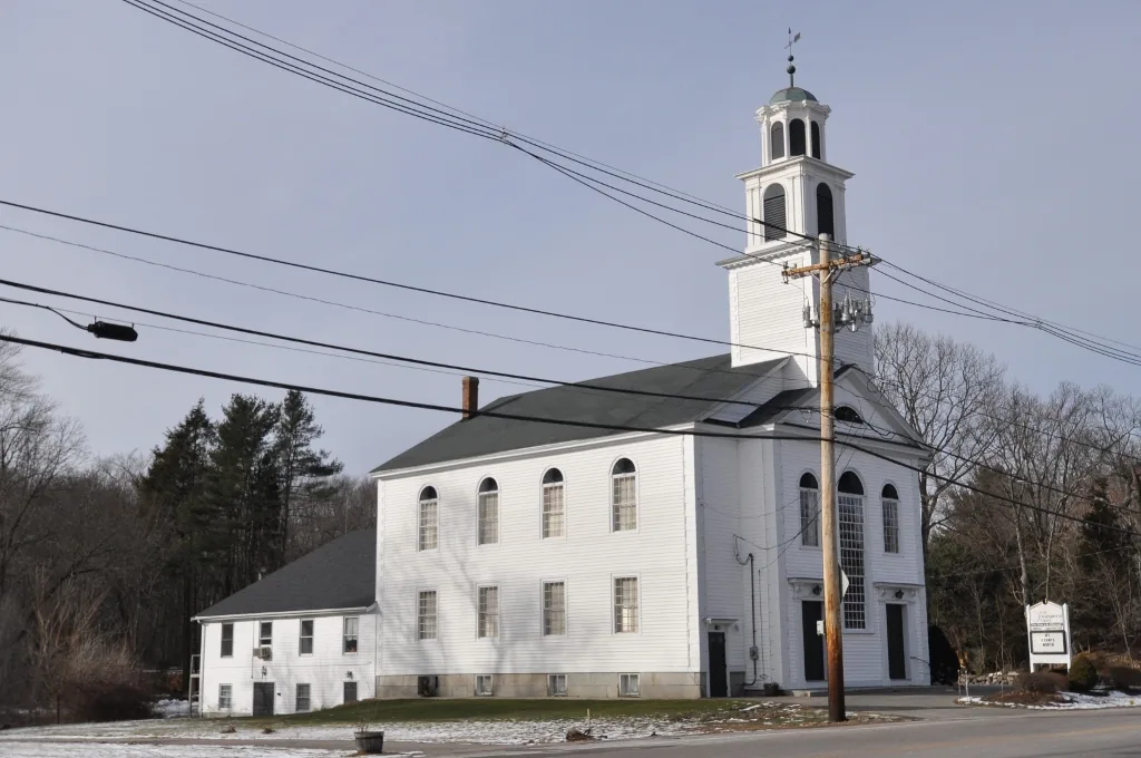 First Congregational Church in the Old Town district of North Attleborough, Massachusetts